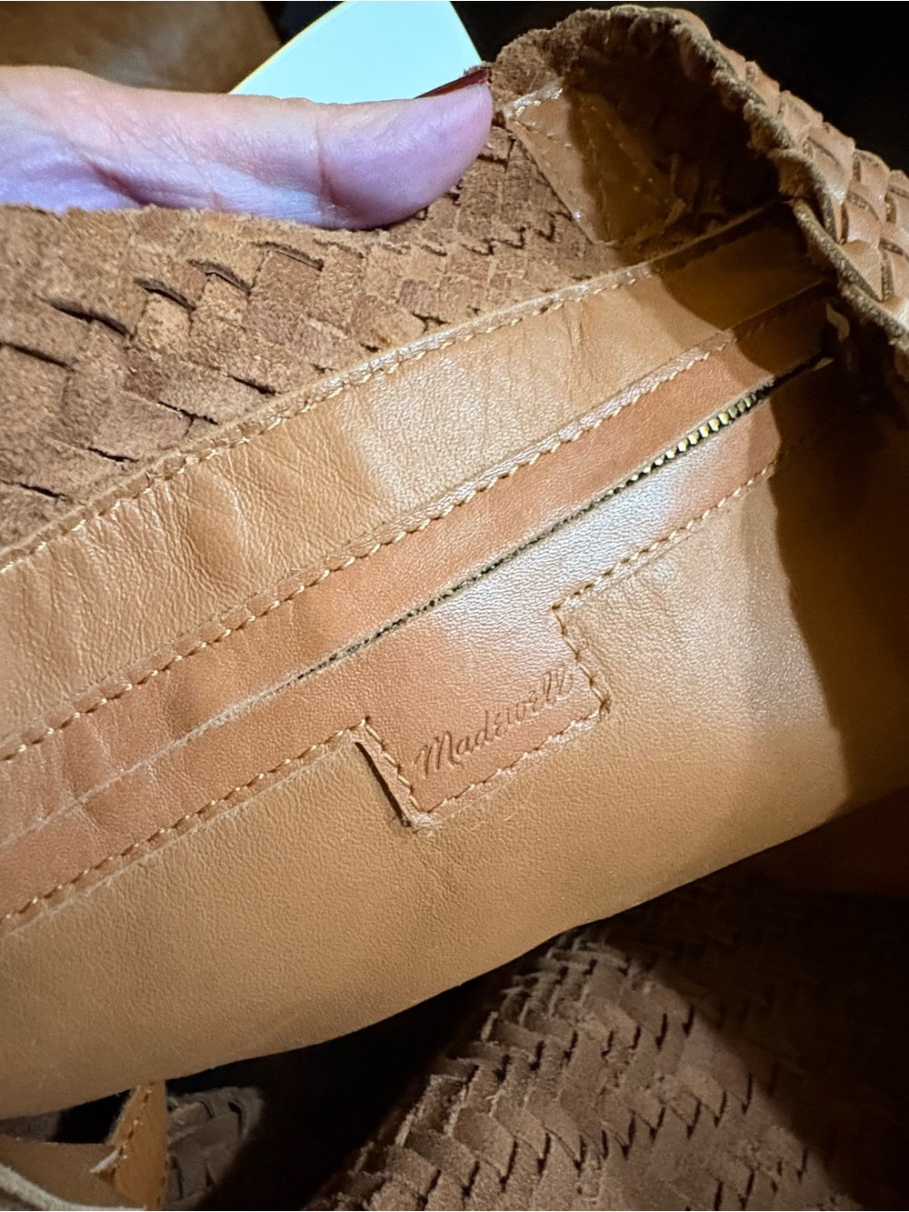 Madewell Brown Woven Leather Tote - Picture 5 of 13